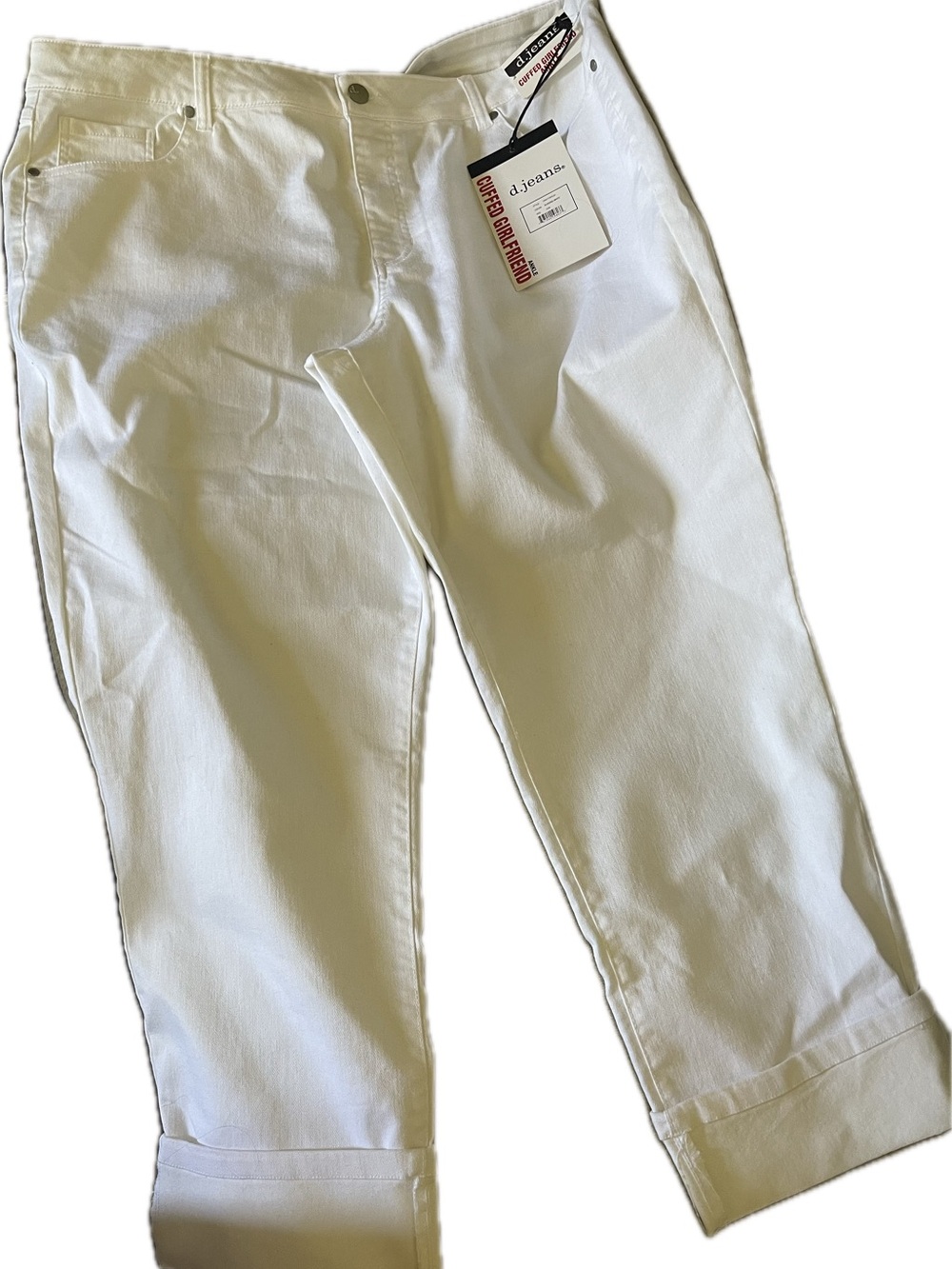 d. jeans White Women's Crop Jeans NWT      Size 22 W